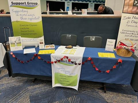 March 2024: Parkinson's Support Group Display at the Health Fair
