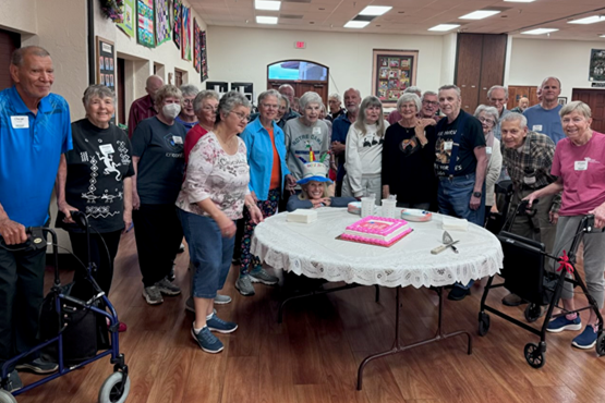 March 2024: Chair Exercise Class Celebrates Mia Lee Cooper's Birthday