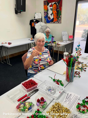 December 2024: Making tree ornaments for Festival of Trees