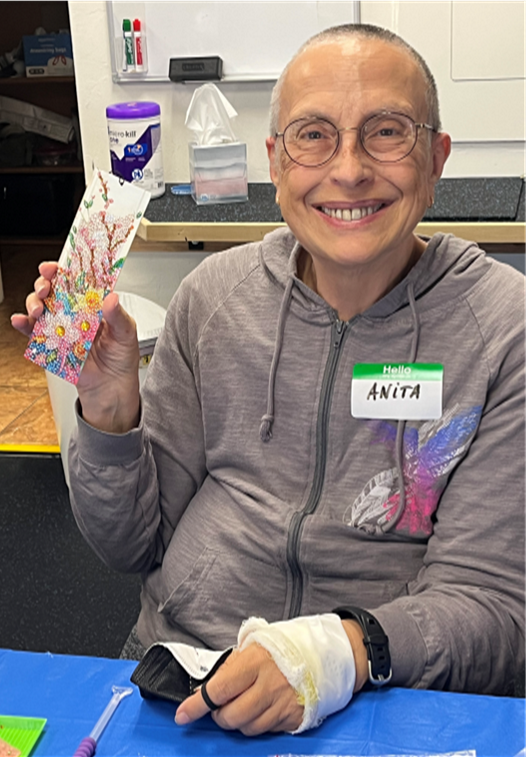 June 2026 Arts & Crafts at the PAC: Anita with Diamond DOTZ Art