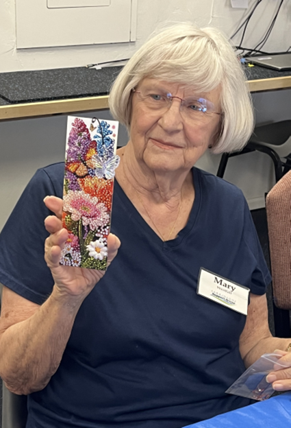 June 2026 Arts & Crafts at the PAC: Mary with Diamond DOTZ Art